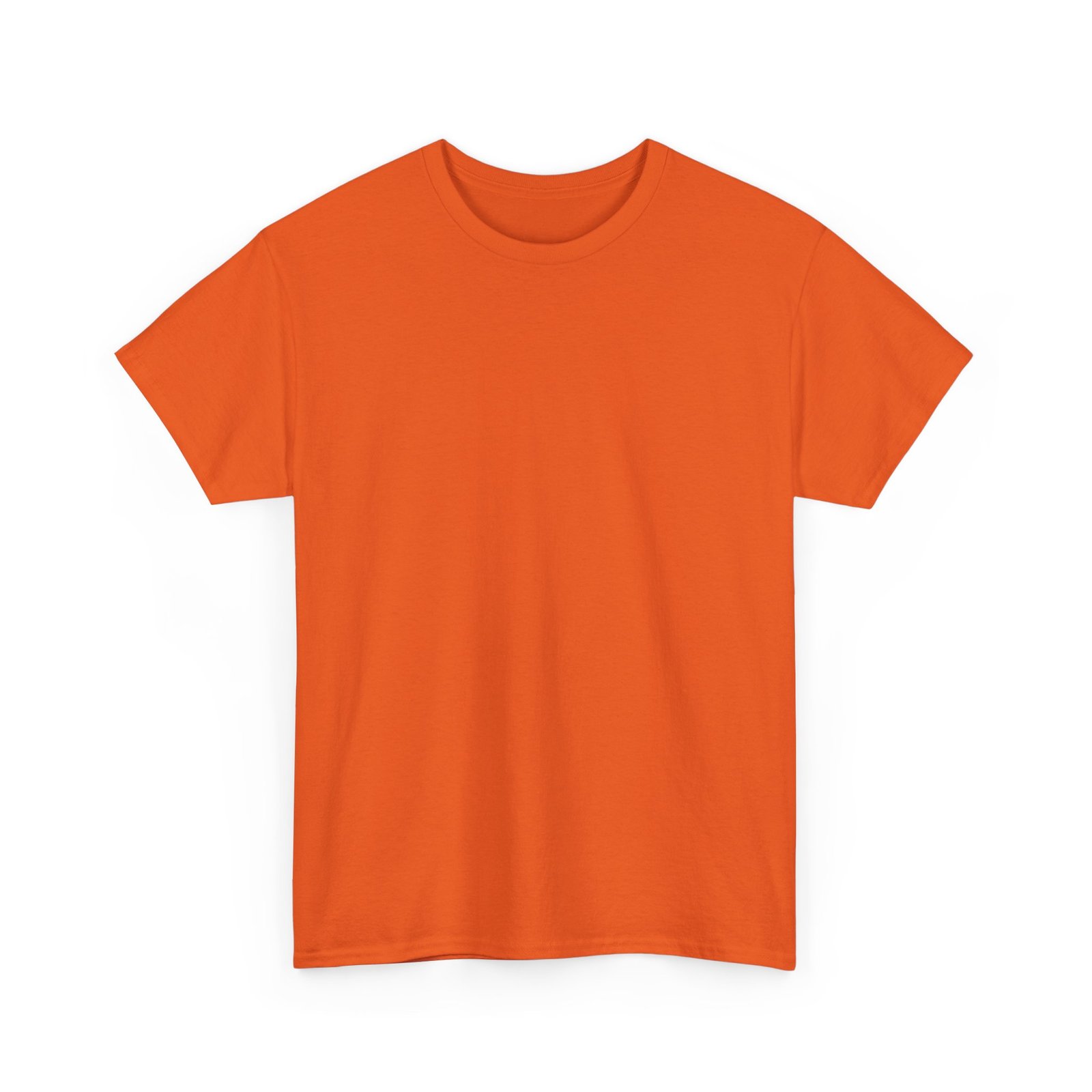 Orange color Unisex Heavy Cotton Tee - Image 2