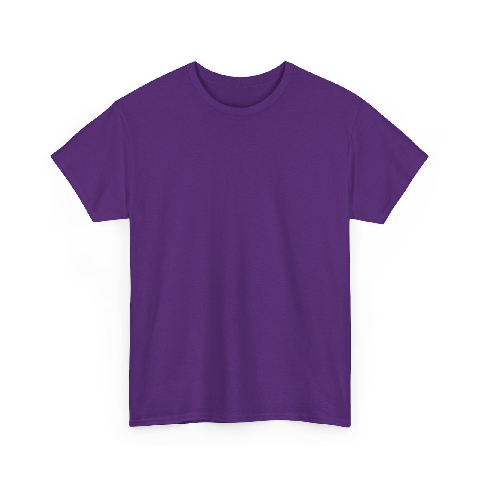Purple color Unisex Heavy Cotton Tee - Image 2