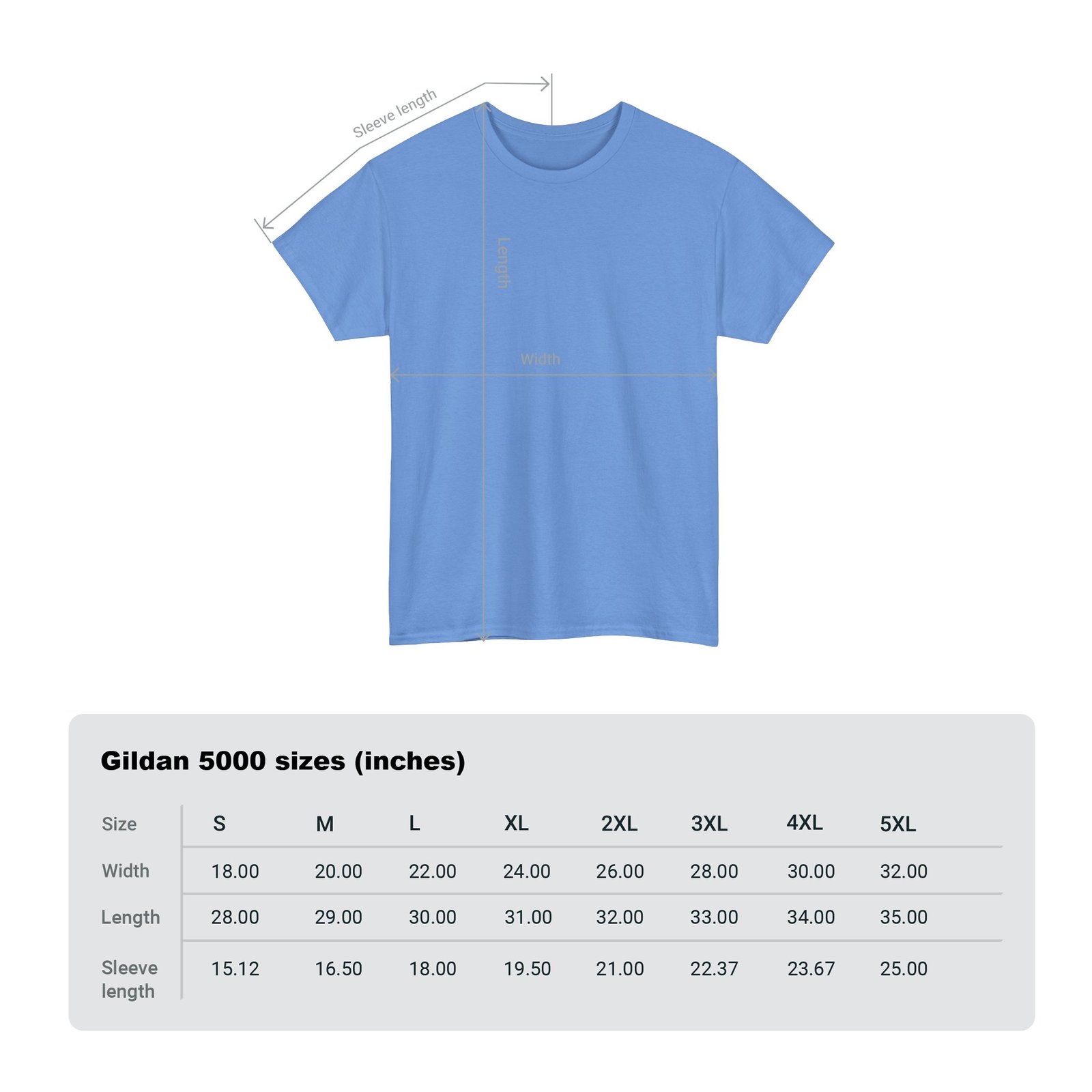 Carlina blue color Unisex Heavy Cotton Tee - Image 10