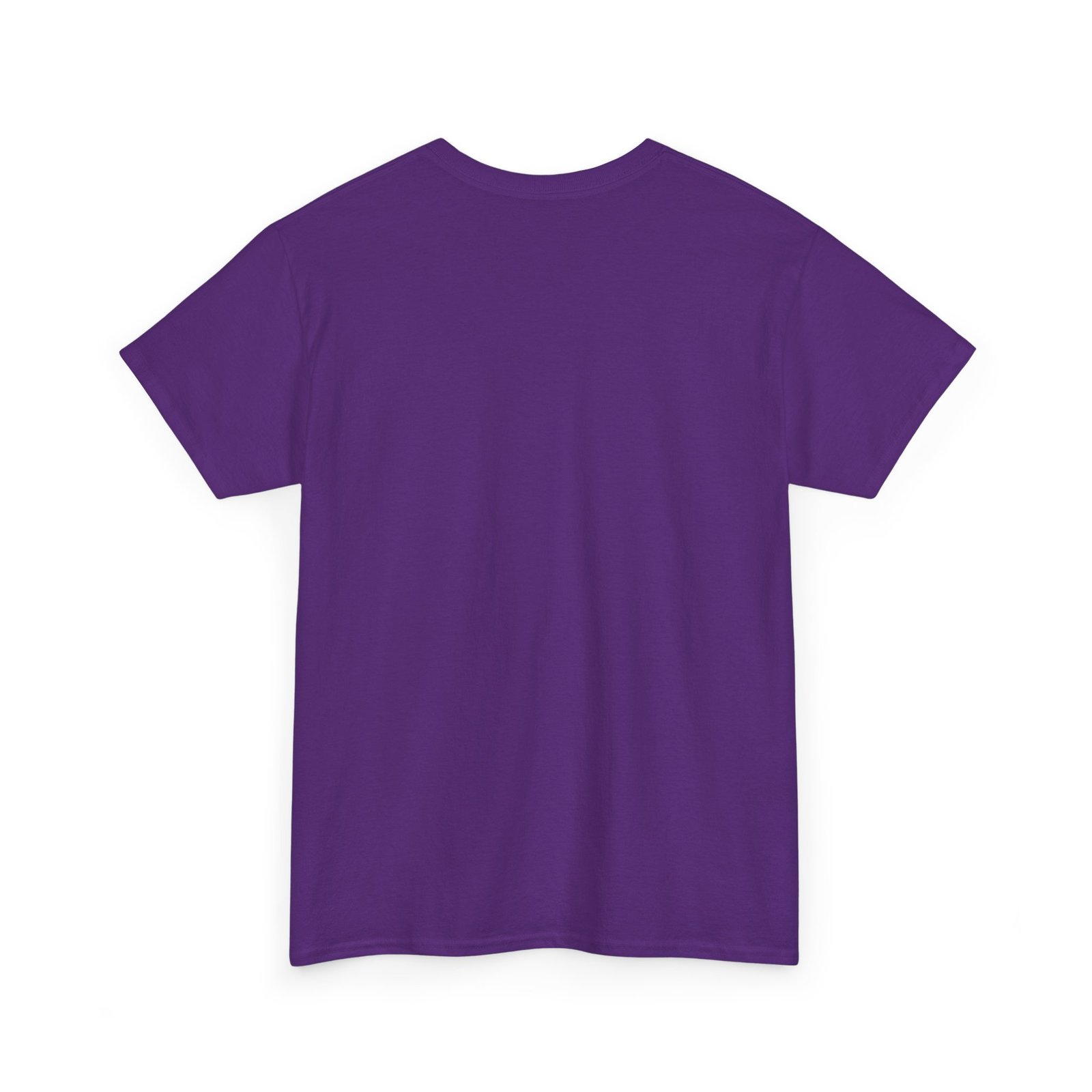 Purple color Unisex Heavy Cotton Tee - Image 3