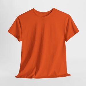 Orange color Unisex Heavy Cotton Tee