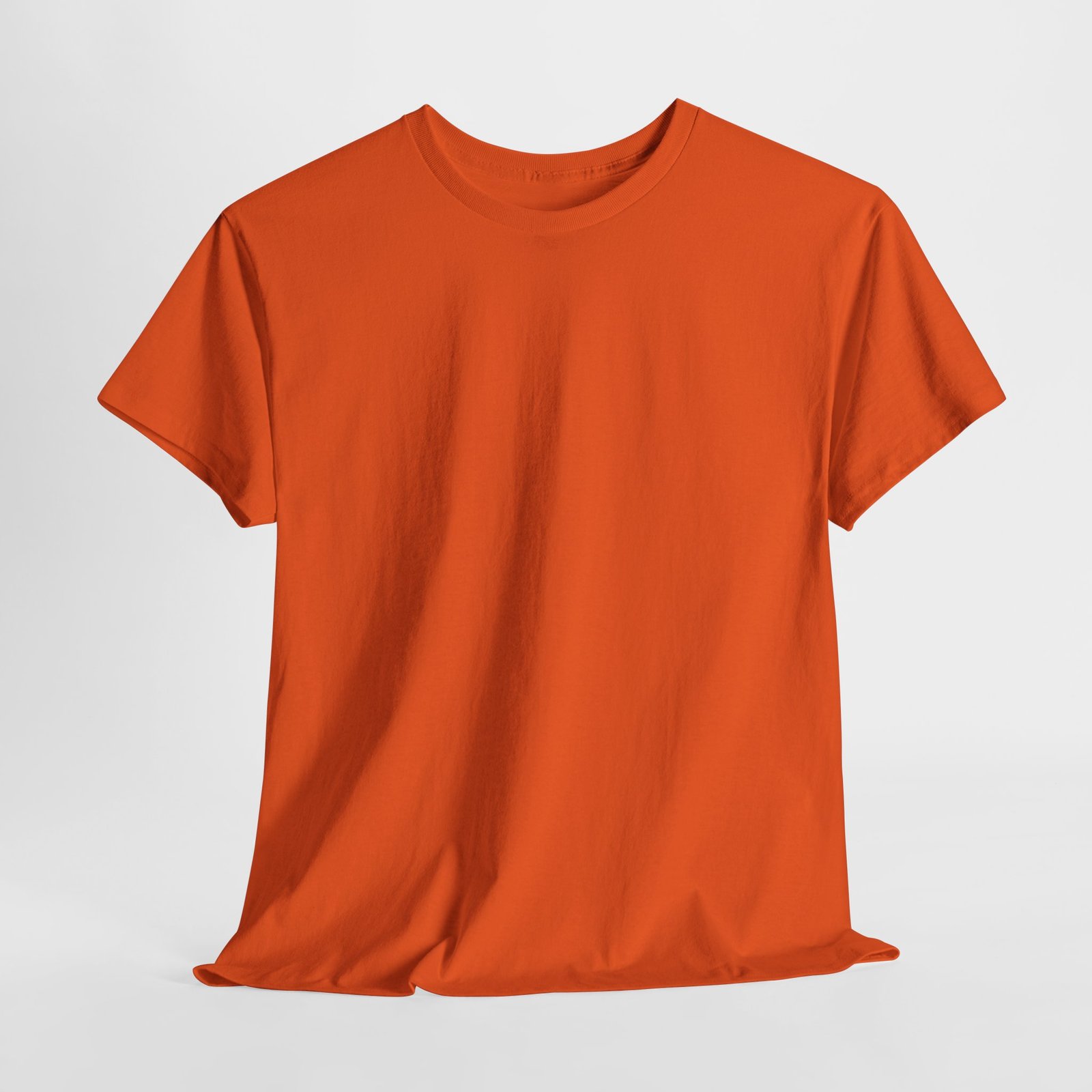 Orange color Unisex Heavy Cotton Tee