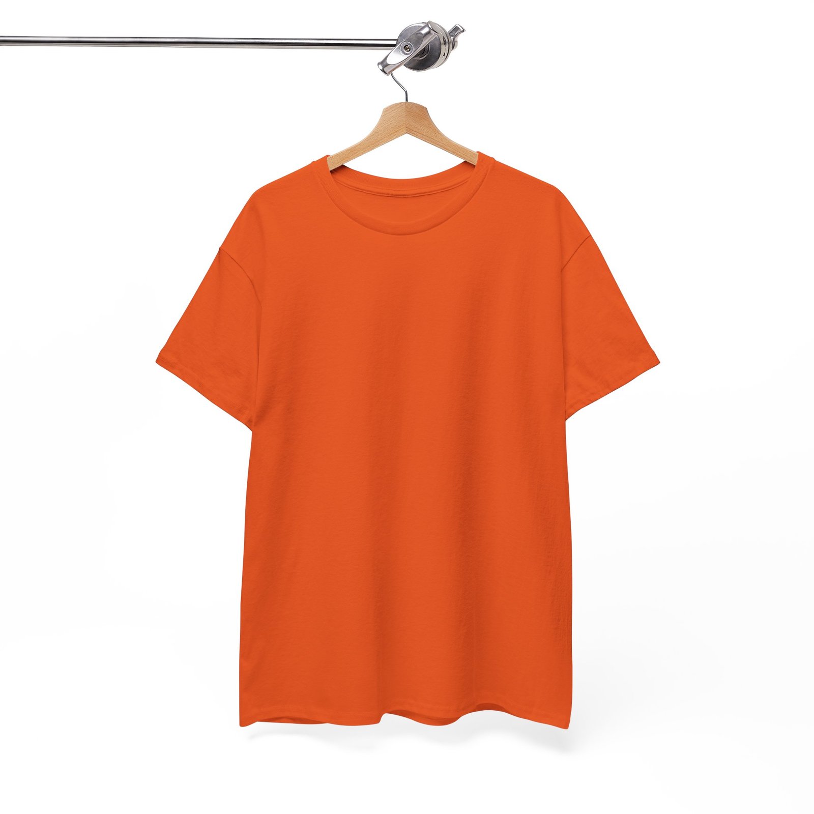 Orange color Unisex Heavy Cotton Tee - Image 4