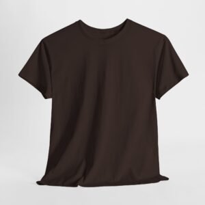 Dark chocolate color Unisex Heavy Cotton Tee