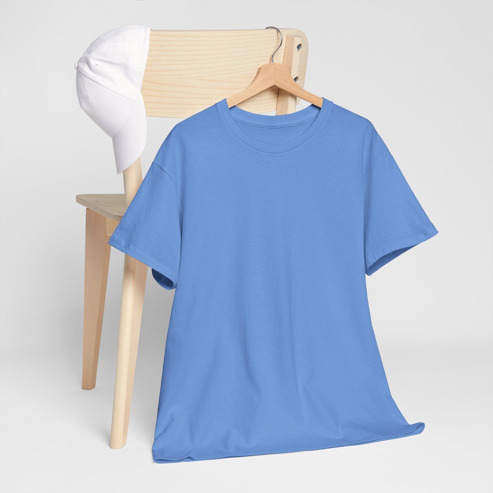 Carlina blue color Unisex Heavy Cotton Tee - Image 5