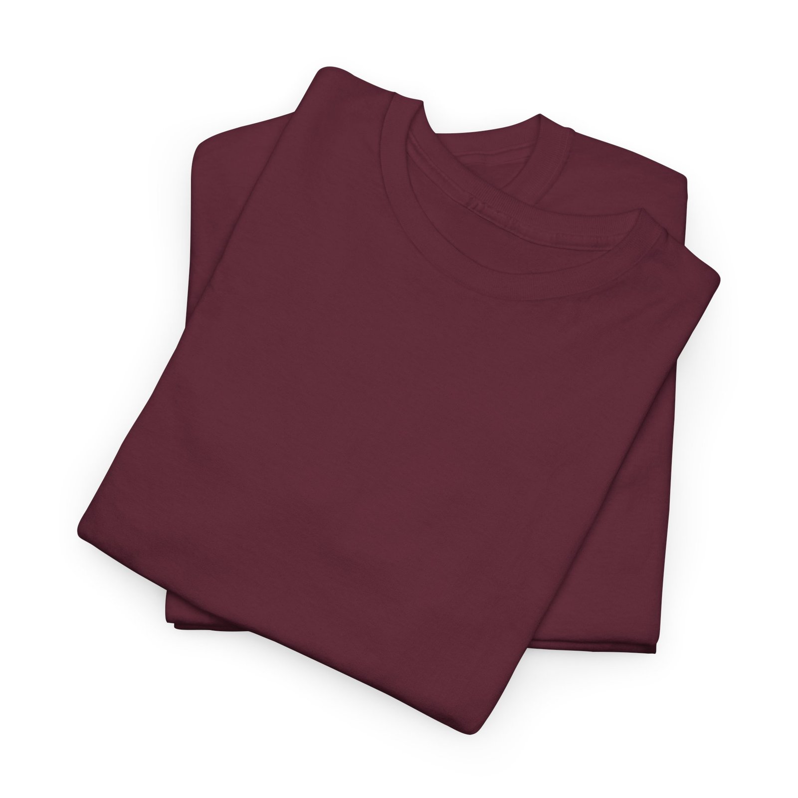 Maroon color Unisex Cotton Tee - Image 8