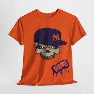 Cool Skull Graphic Unisex Heavy Cotton Tee - Streetwear Style with DOPE Design