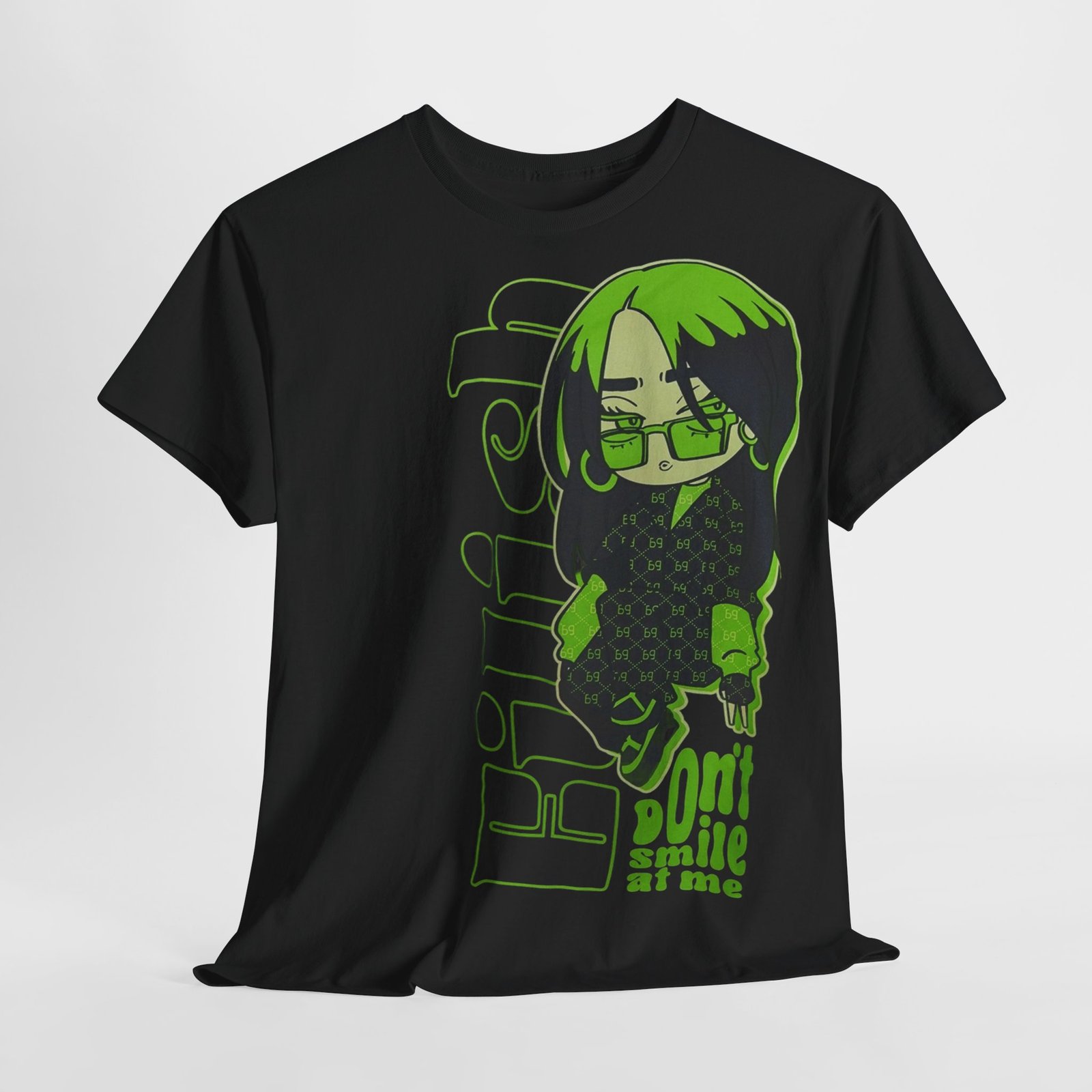 Girls Cotton Tee - Don't Smile at Me Graphic Tee - Image 4