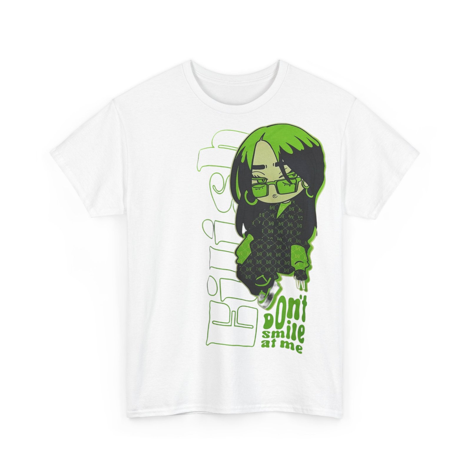 Girls Cotton Tee - Don't Smile at Me Graphic Tee - Image 13