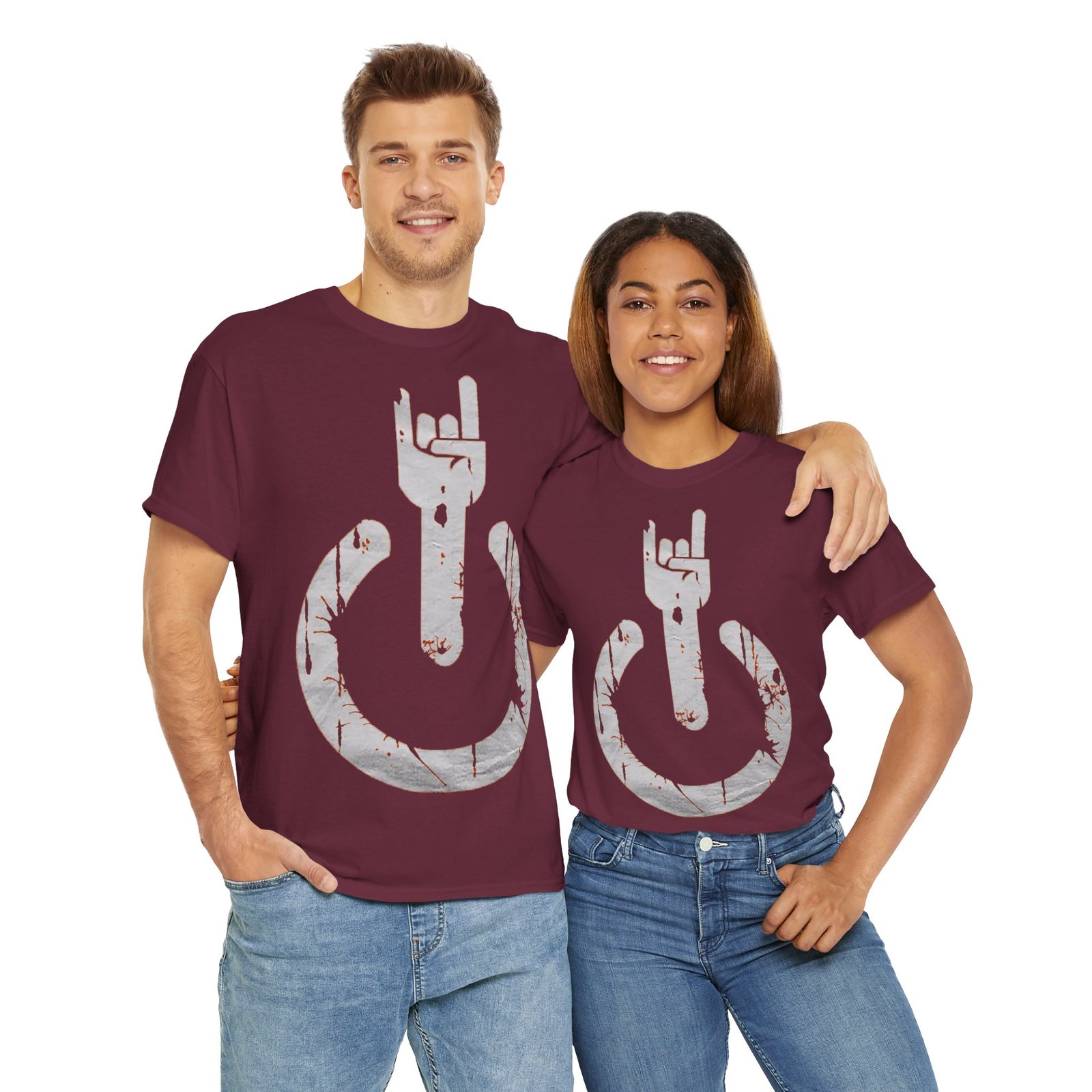 Rock On Unisex Heavy Cotton Tee - Music Lover's Casual Shirt - Image 9