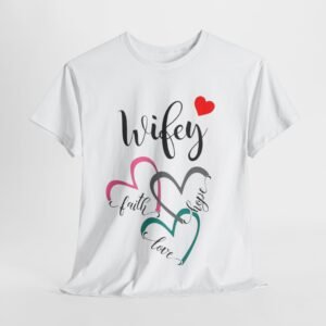 Wifey Unisex Tee - Cotton T-shirt for Newlyweds and Couples