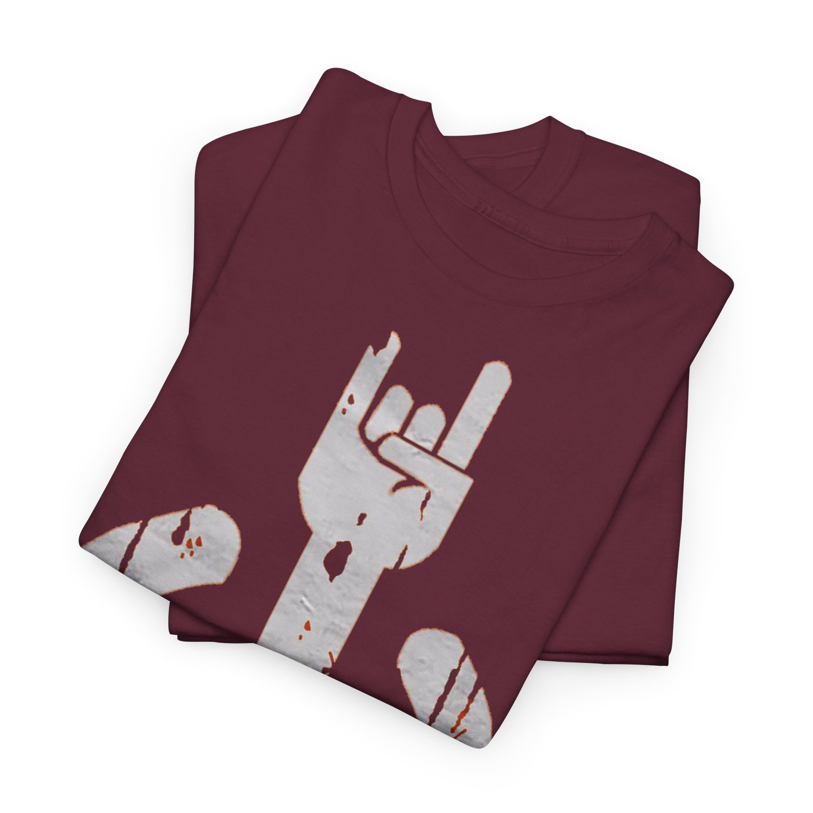 Rock On Unisex Heavy Cotton Tee - Music Lover's Casual Shirt - Image 8