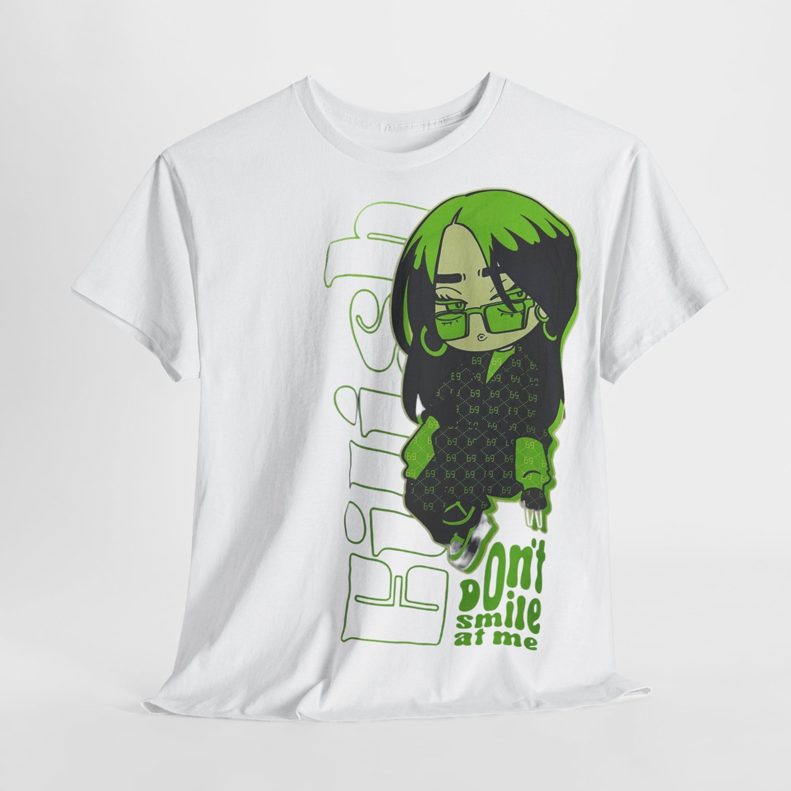 Girls Cotton Tee - Don't Smile at Me Graphic Tee - Image 15