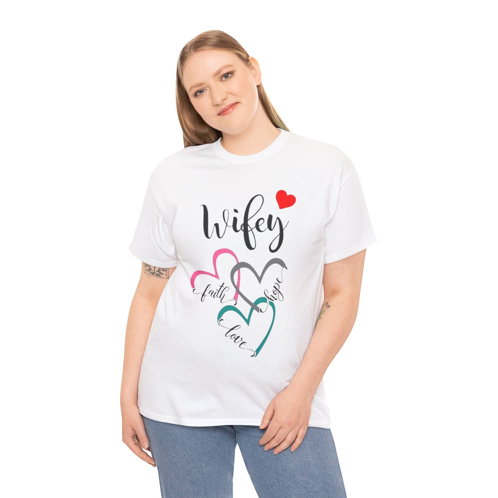 Wifey Unisex Tee - Cotton T-shirt for Newlyweds and Couples - Image 10