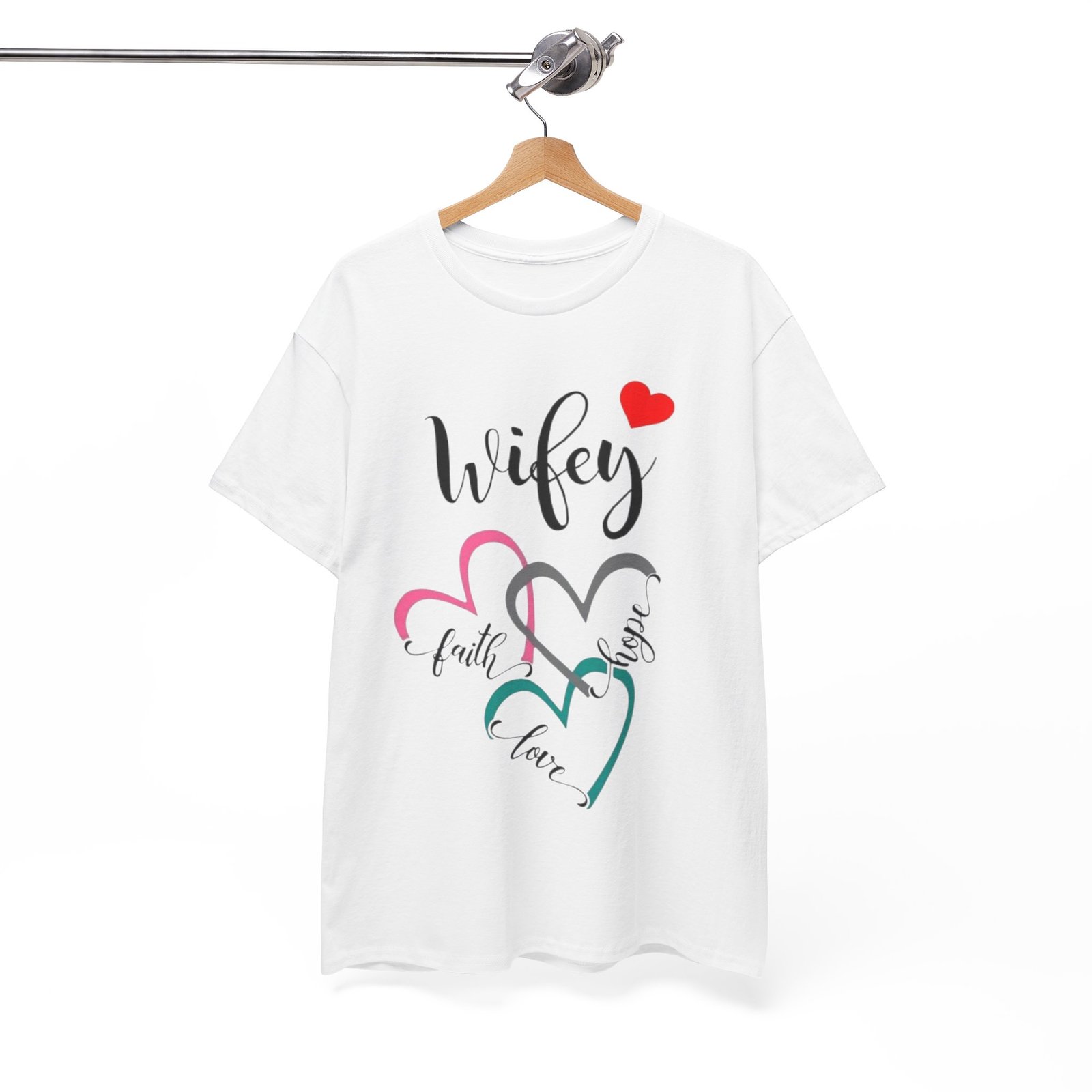 Wifey Unisex Tee - Cotton T-shirt for Newlyweds and Couples - Image 4