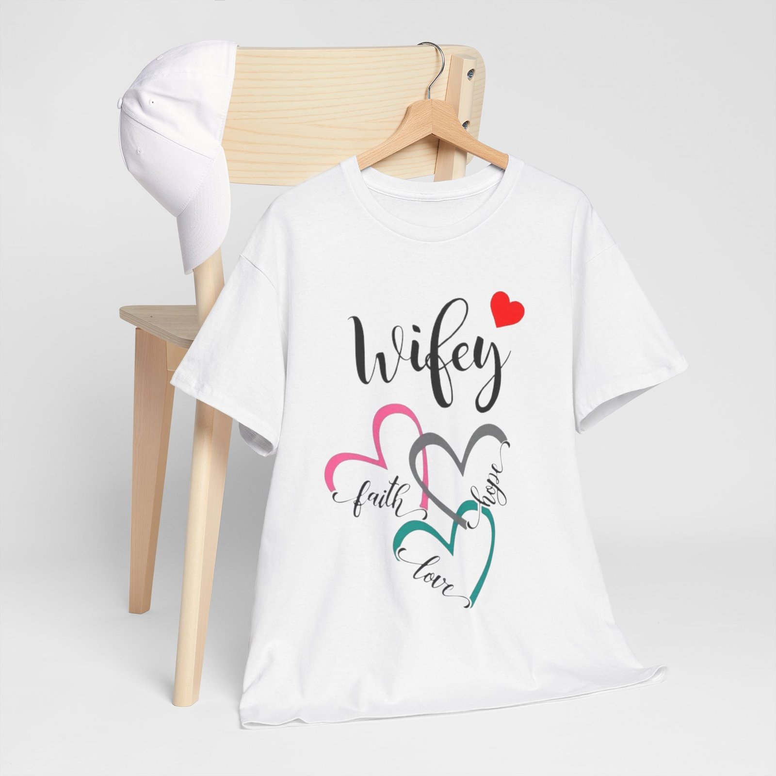 Wifey Unisex Tee - Cotton T-shirt for Newlyweds and Couples - Image 5