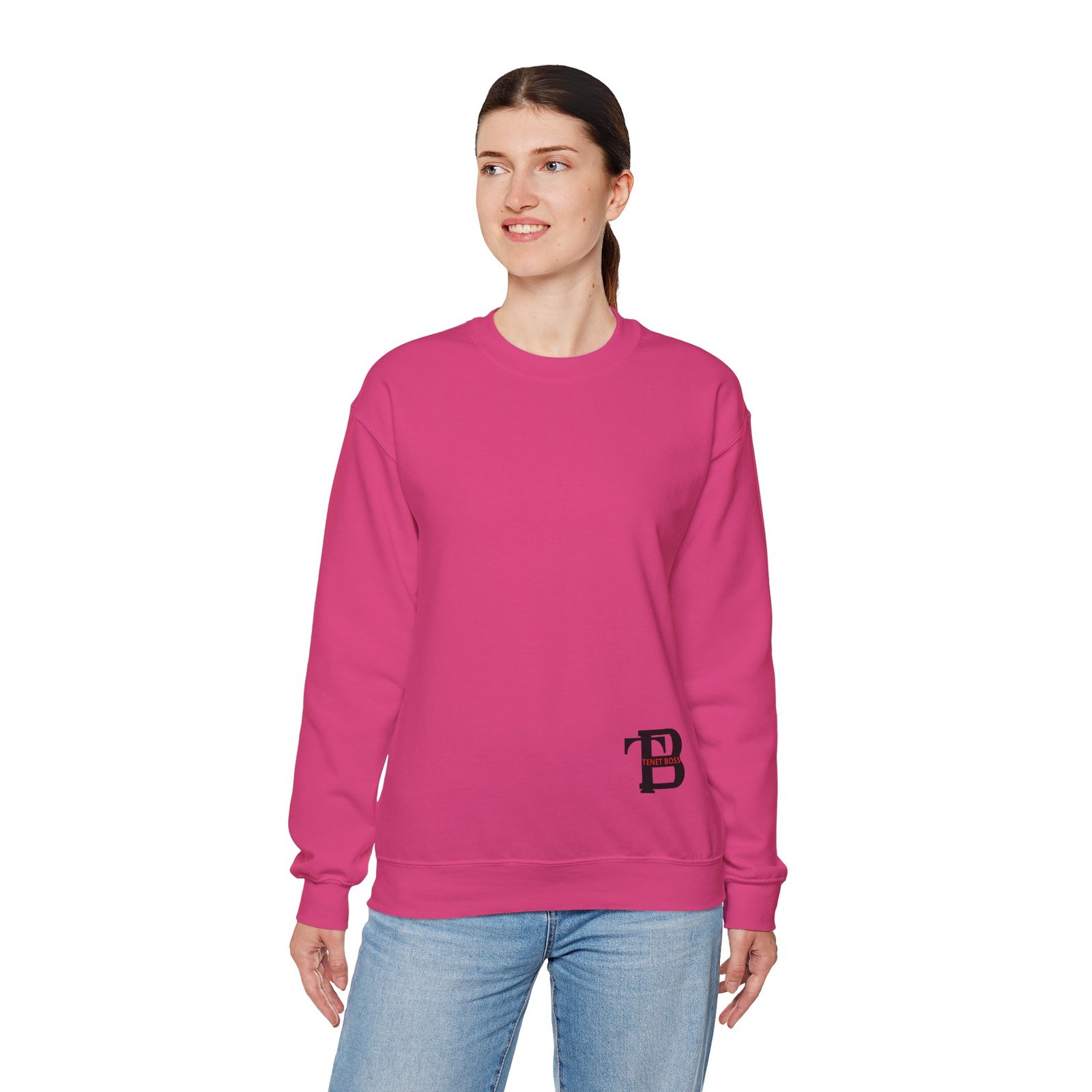 pink Unisex Sweatshirt - Image 5