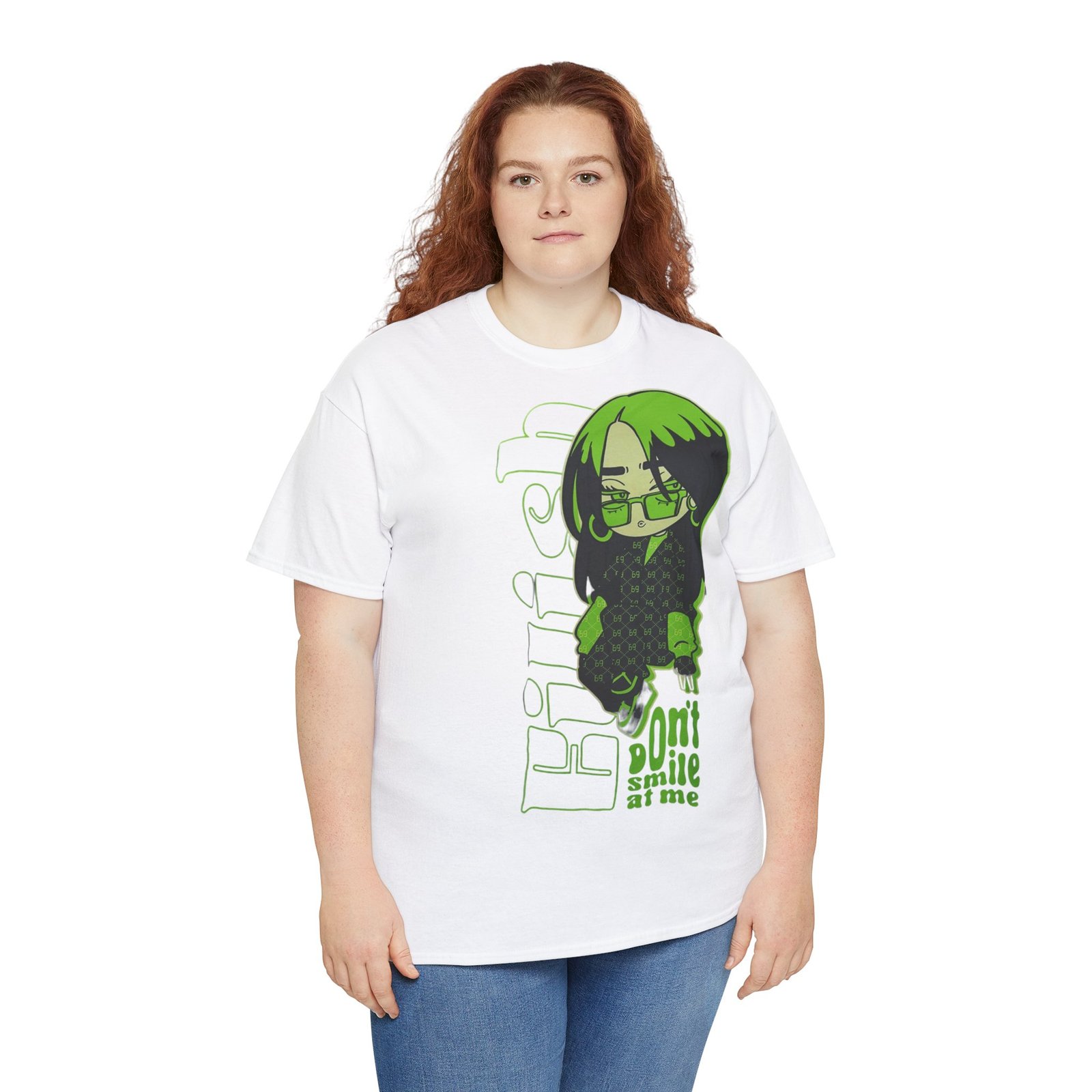 Girls Cotton Tee - Don't Smile at Me Graphic Tee - Image 21