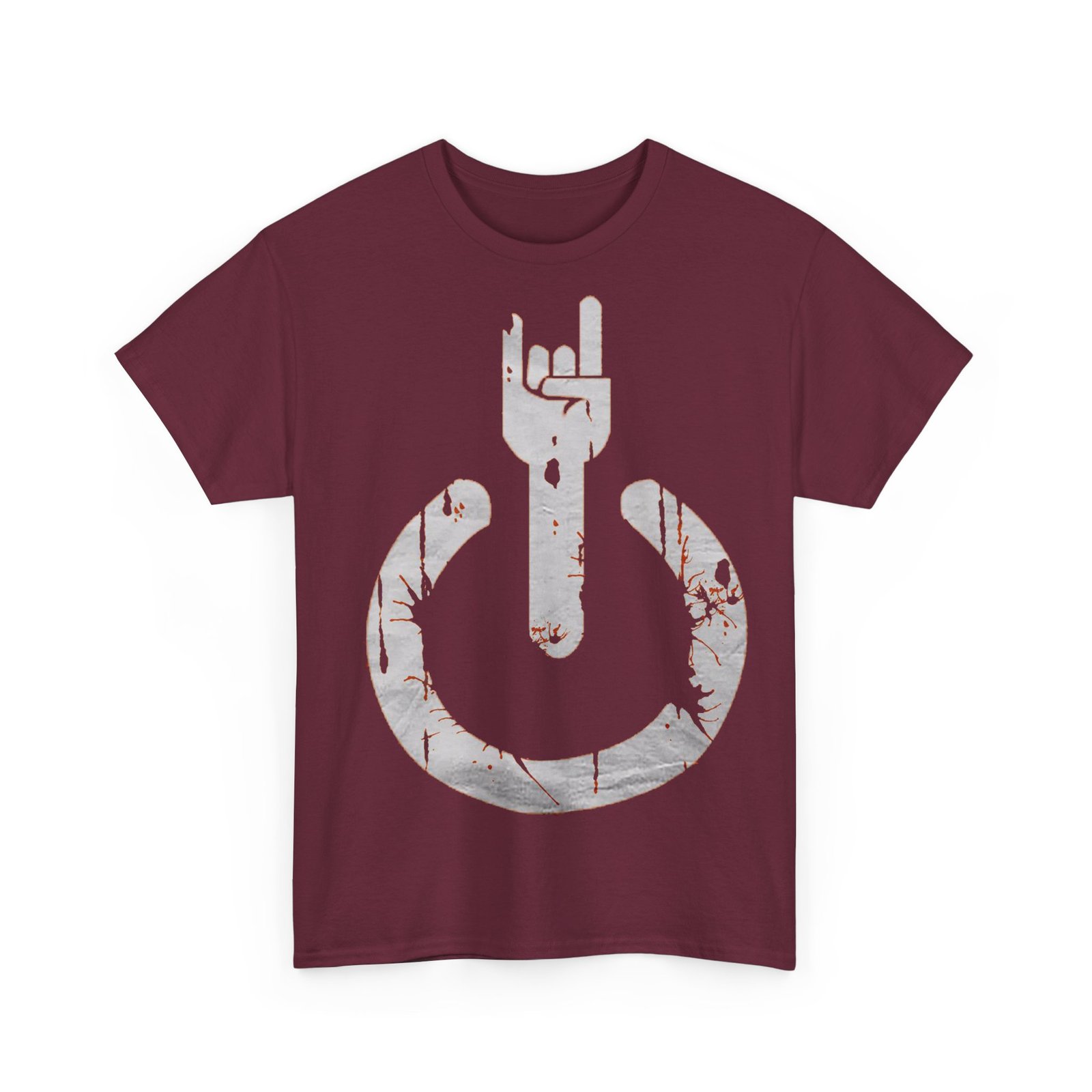 Rock On Unisex Heavy Cotton Tee - Music Lover's Casual Shirt - Image 2